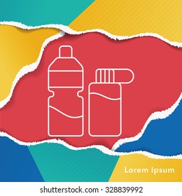 ice-drink line icon