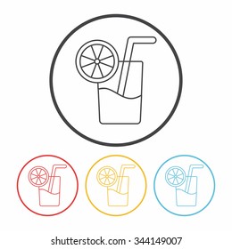 ice-drink line icon