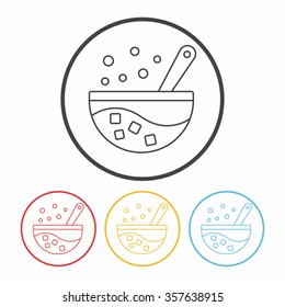 ice-drink line icon