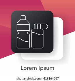 ice-drink line icon