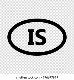 Iceland code symbol. short country name. Domain name