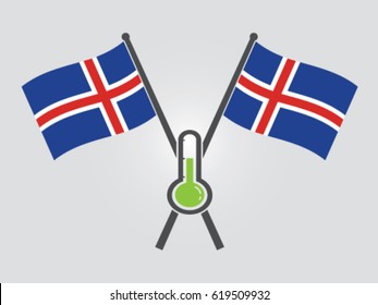 Iceland Emblem Normal Temperature