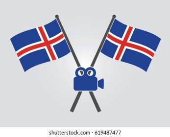 Iceland Emblem Video Camera