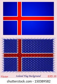 iceland flag background