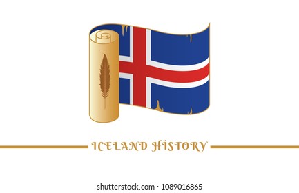 iceland flag and iceland history