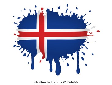 Iceland flag sketches