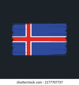 Iceland Flag Vector. National Flag