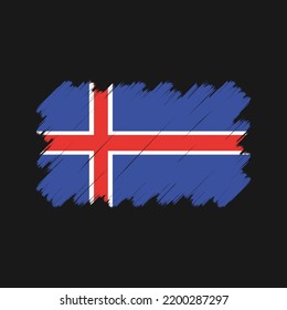 Iceland Flag Vector. National Flag