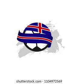 Iceland Football Club Vector Template Design Illustration