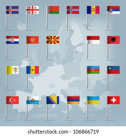  Iceland, Georgia, Belarus, Norway, Serbia, Moldova, Lichtenstein, Montenegro, Albania, Andorra, Armenia, Sanmarino, Bosnia&Herzegovina, Monaco, Switzerland, Ukraine, Vatican, Azerbaijan, Turkey