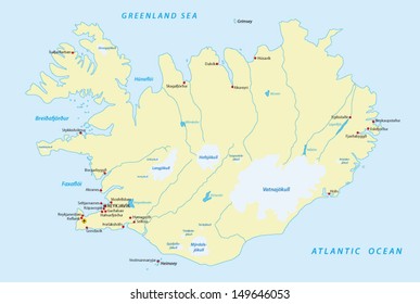 15,019 Map iceland Images, Stock Photos & Vectors | Shutterstock