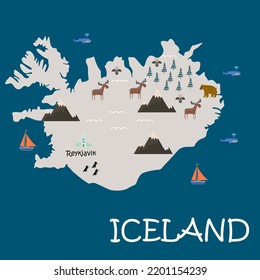 iceland map geography natural resources