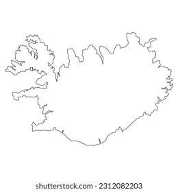 iceland map icon vector illustration design