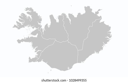 iceland map outline graphic background