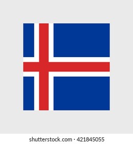 Iceland national flag