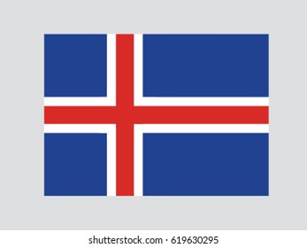 Iceland National Flag