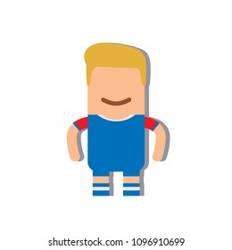 Iceland national football team icon, vector illustration design.