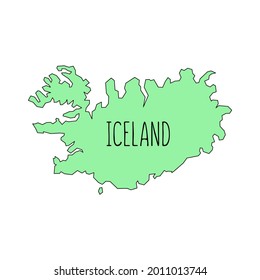 Iceland Outline Map Vector Editable Stock Vector Royalty Free   Iceland Outline Map Vector Editable 260nw 2011013744 