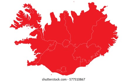 iceland red map
