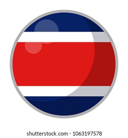 Iceland round flag