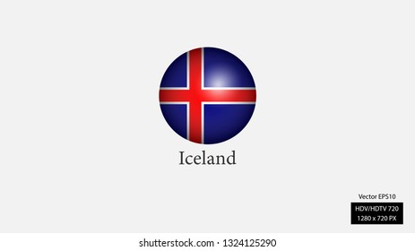 Iceland Spherical National Team Logo.