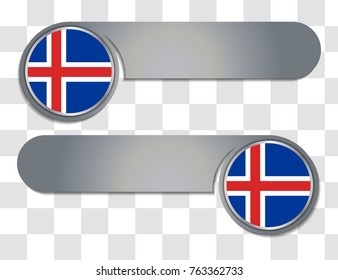 iceland vector flag illustration. vector match scoreboard illustration. eps10.