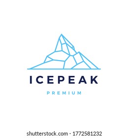 icepeak mount logo vector icon illustration