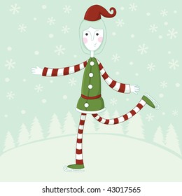 Ice-scatting elf