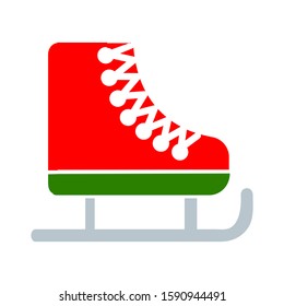 ice-skate icon - skating sign isolated, skating sport illustration - fun activity icon