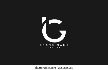 ICG, IG, GIL, Abstract initial monogram letter alphabet logo design