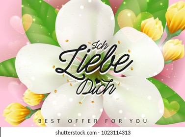 Ich Liebe Dich Best Offer Lettering