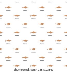 Ichthyosaurus pattern seamless vector repeat for any web design
