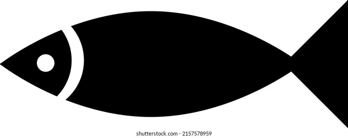 Ichthys element in flat simple style on white background..eps
