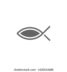 Ichthys icon. Element of World religiosity icon. Premium quality graphic design icon. Signs and symbols collection icon