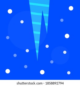 Cierre de ciclo sobre el fondo del cielo nocturno y el concepto de caída de nieve del invierno y de la estación fría papel tapiz para el diseño