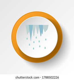 Icicle color icon. Elements of winter wonderland multi colored icons. Premium quality graphic design icon