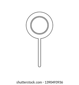 icicle icon. Element of web for mobile concept and web apps icon. Outline, thin line icon for website design and development, app development