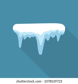 Icicle Icon. Flat Illustration Of Icicle Vector Icon For Web