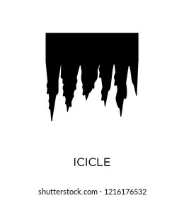 Icicle icon. Icicle symbol design from Weather collection. Simple element vector illustration on white background.