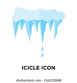 Icicle icon vector isolated on white background, Icicle transparent sign , weather symbols