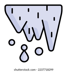 Icicle vector icon design, easy to use