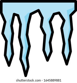 Icicle - Weather icon set. High quality filled outline vector illustration for website and mobile application.