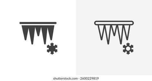 Icicles icon collection for website designs