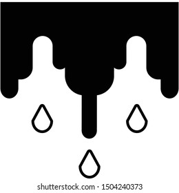 Icicles icon fill vector illustration 
