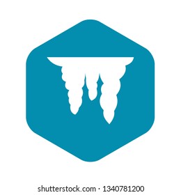 Icicles icon in simple style isolated vector illustration
