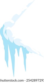 Icicles melting and dripping as winter transitions to spring, showcasing the beauty of changing seasons with delicate crystalline structures transforming from frozen to liquid
