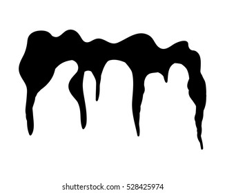 Icicles, snow cap, drift silhouette vector symbol icon design. Beautiful illustration isolated on white background