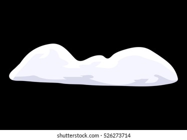 Icicles, snow cap, drift vector symbol icon design. Beautiful illustration isolated on white background