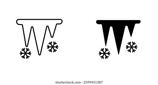 Iciclesicons for ui. vector illustration
