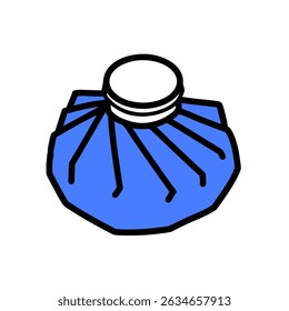icing bag , ice pack color illustration 